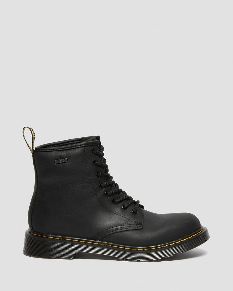 Kids' Dr Martens Youth 1460 Waterproof Leather Casual Boots Black | AU 665BEX